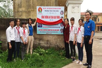 Trường THCS Tân Châu tổ chức "Ngày hội thiếu niên vui, khỏe - Tiến bước lên Đoàn"